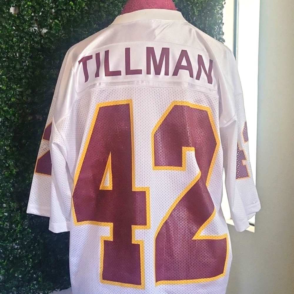 Vintage Tillman Arizona State White and Red Men's Jersey
